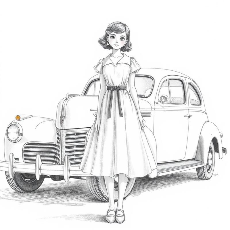 pencil sketch style AI art