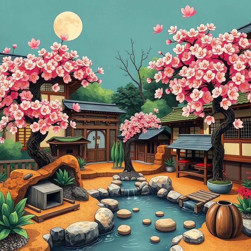 folk art style AI art