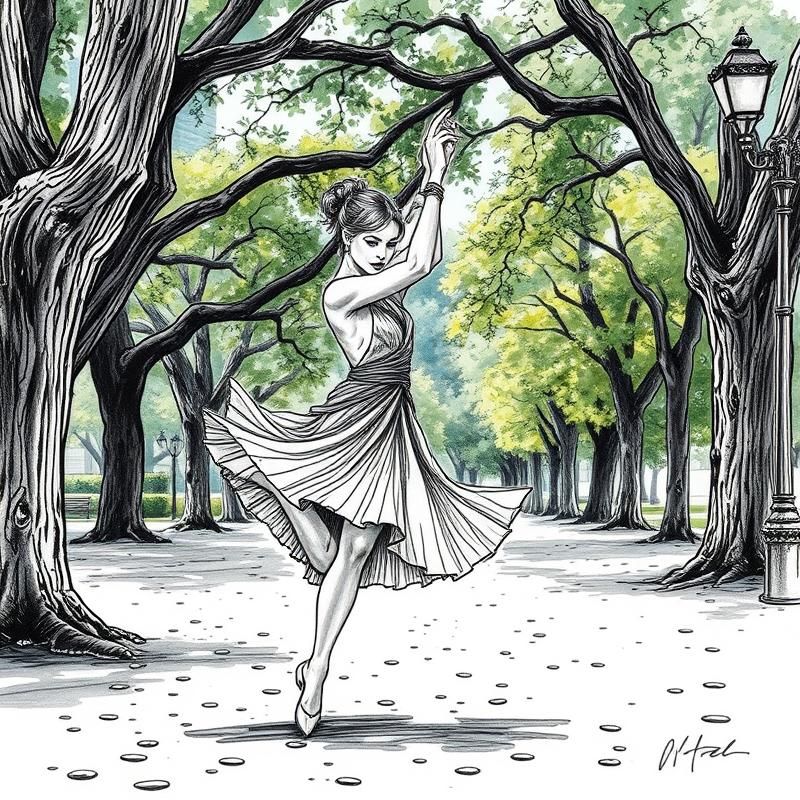 ink drawing style AI art