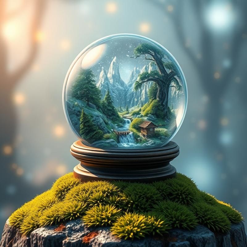 trompe l'oeil style AI art