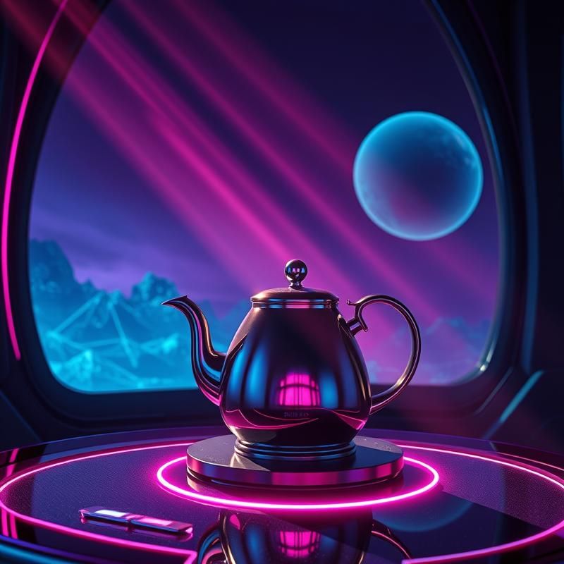 synthwave style AI art