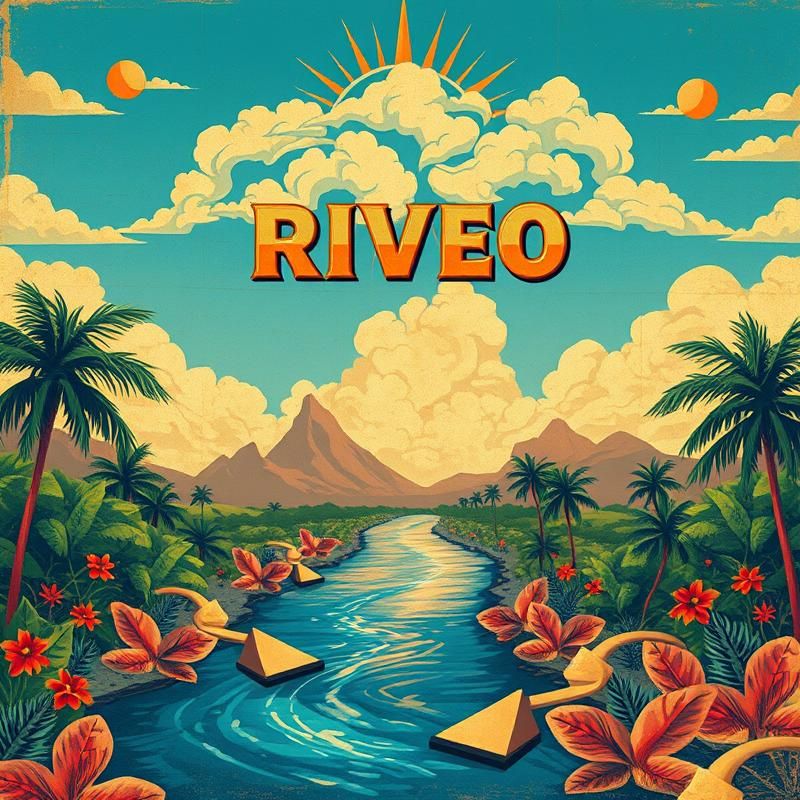 vintage poster style AI art
