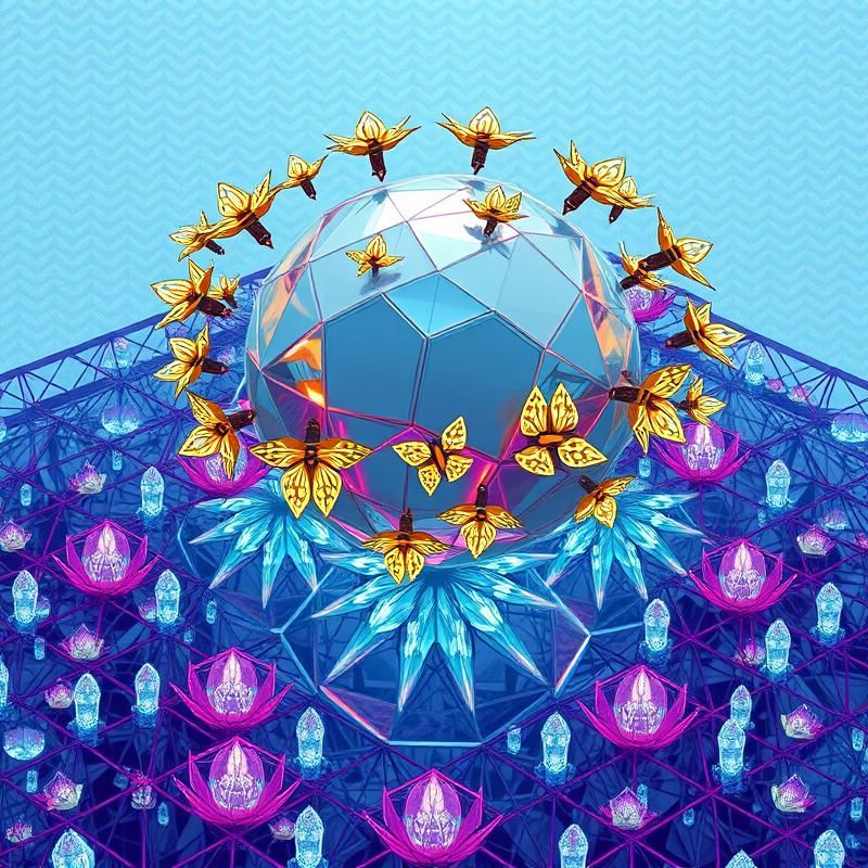 geometric style AI art
