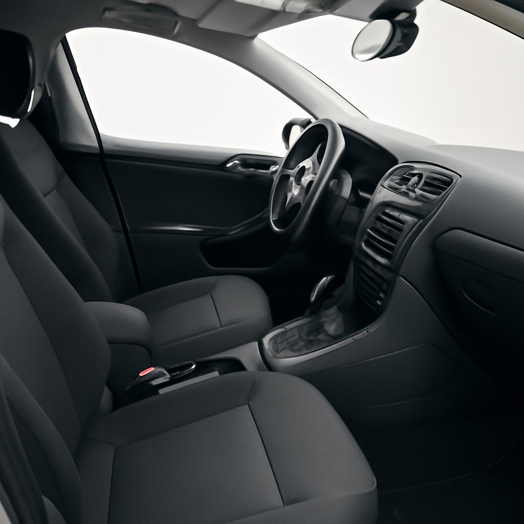 Интерьер чистого салона автомобиля, подготовленного к продаже