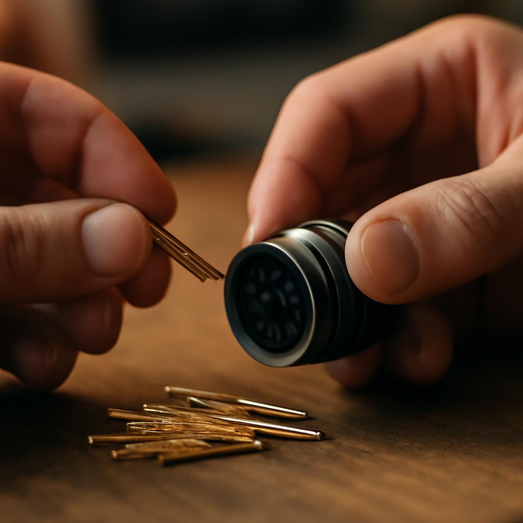 Процесс выбора и установки контактов в круглый разъём