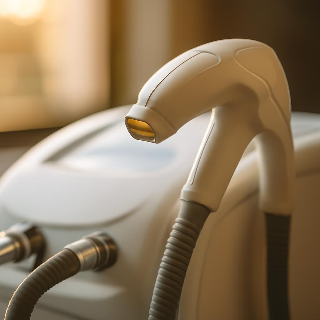 Диаграмма аппарата IPL-терапии с оптическими соединителями