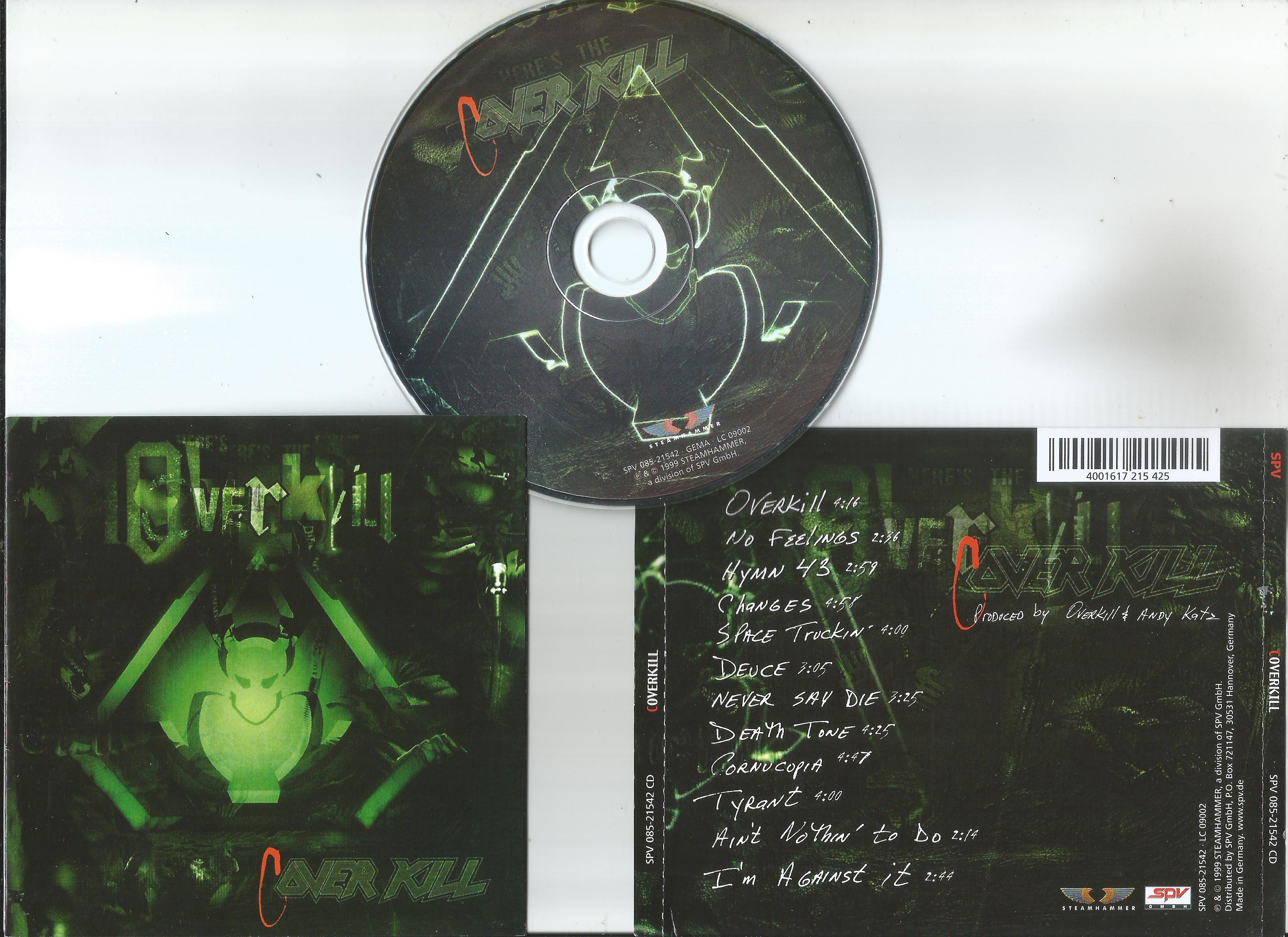 OVERKILL Cover Kill (booklet with lyrics)