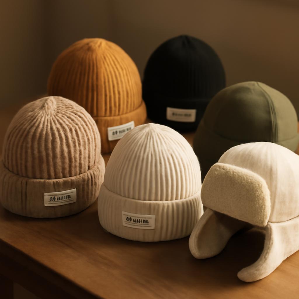 Ассортимент зимних шапок от Razely в различных стилях и цветах