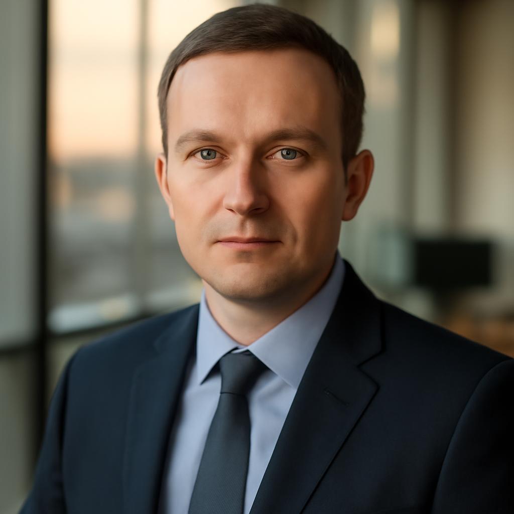 Сергей Воронин — портрет автора статьи в деловом стиле с фоном офиса