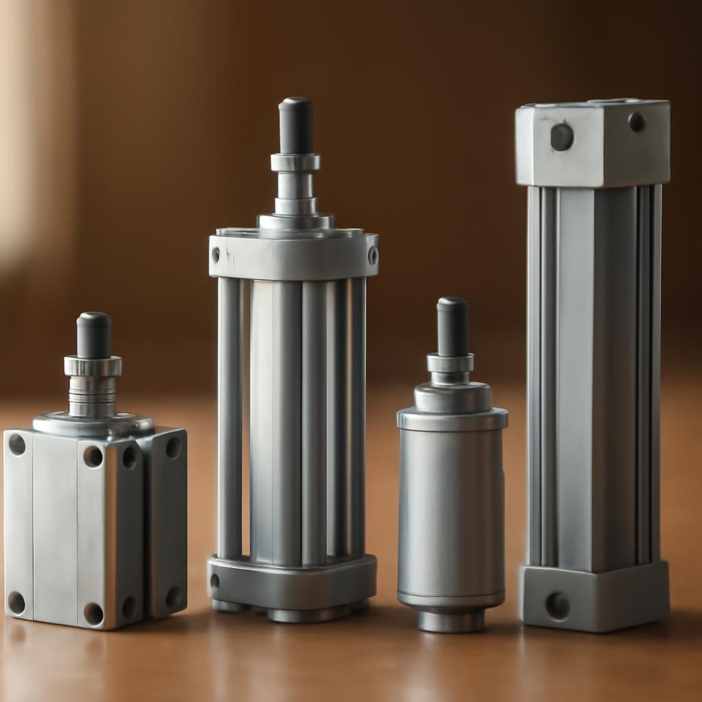 Различные типы пневматических цилиндров в сравнении
