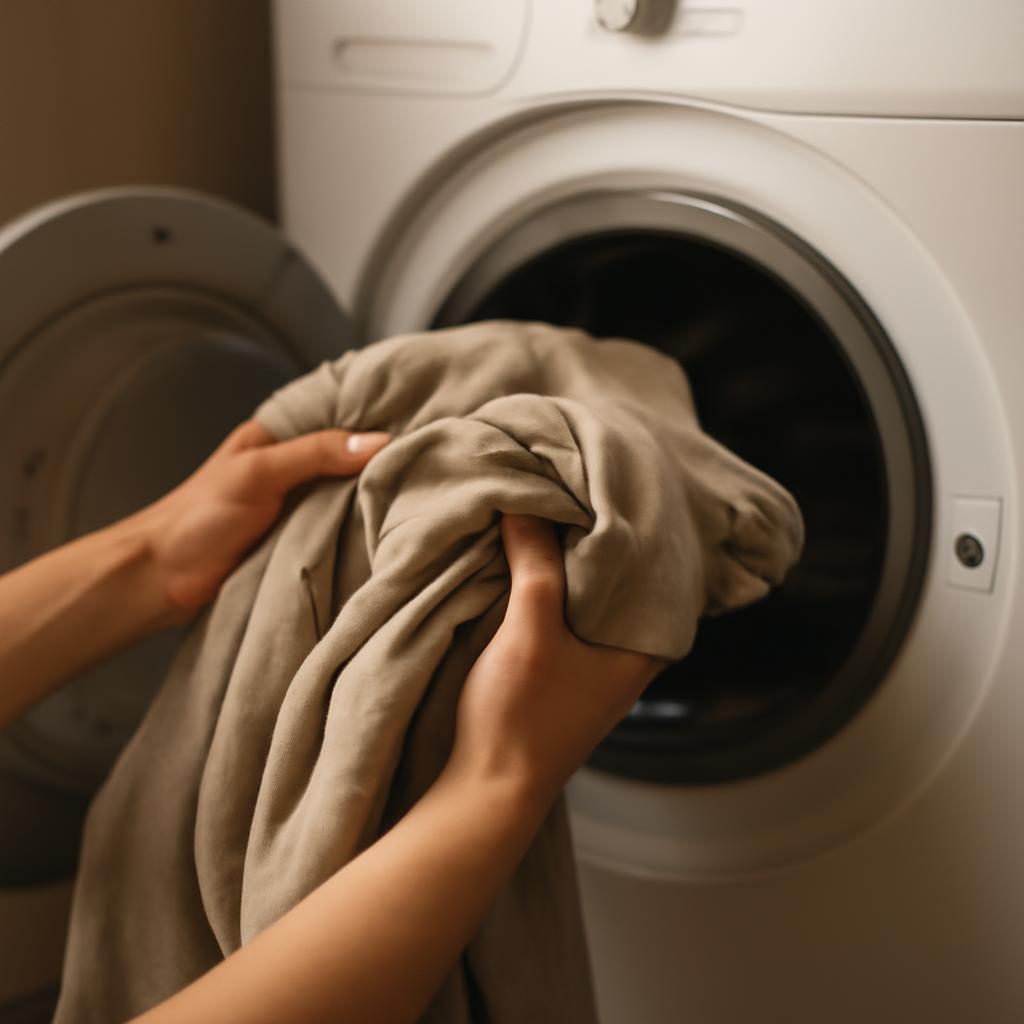 Подготовка штор к стирке в стиральной машине