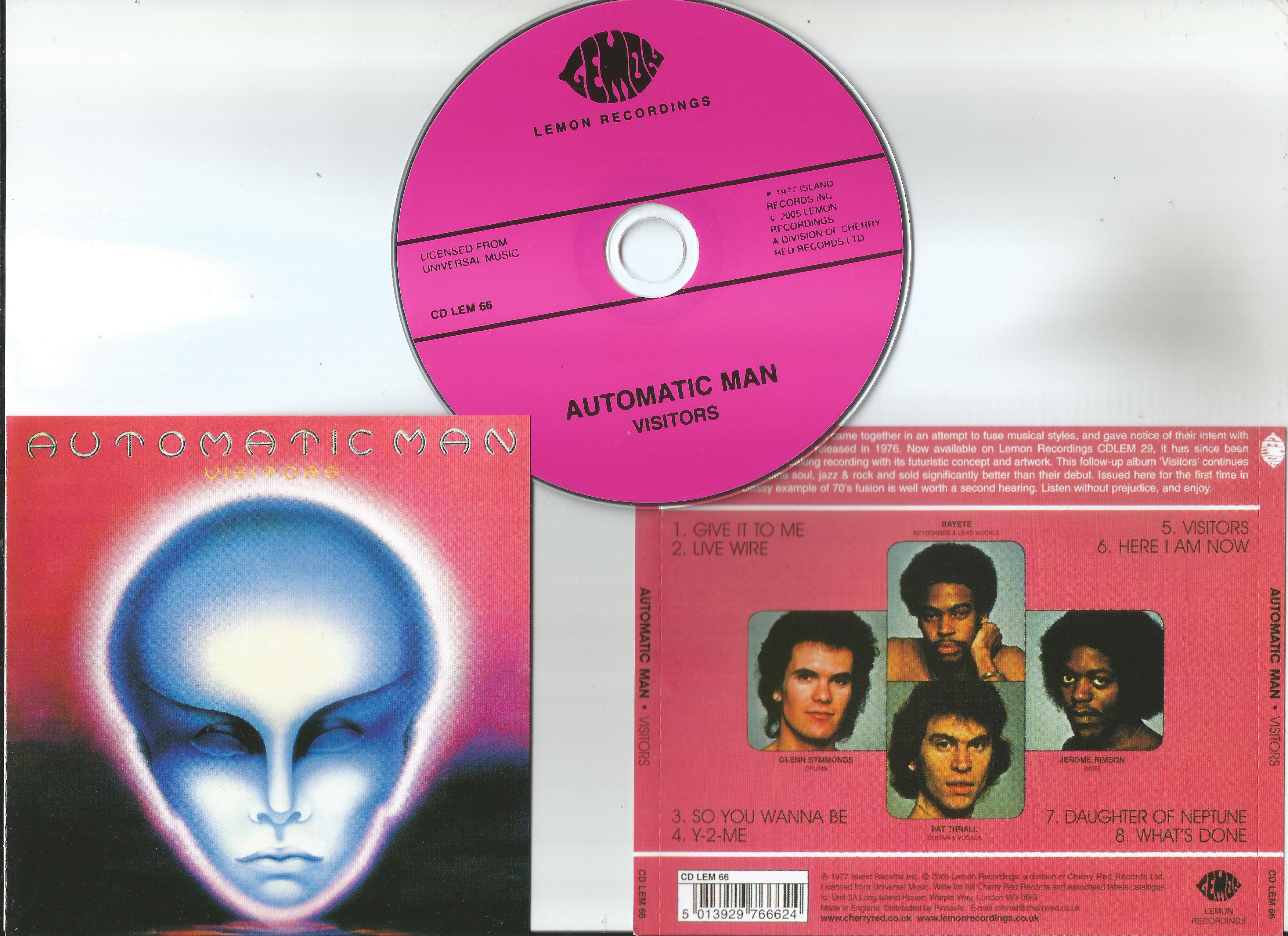 automatic man visitors (booklet with lyrics)