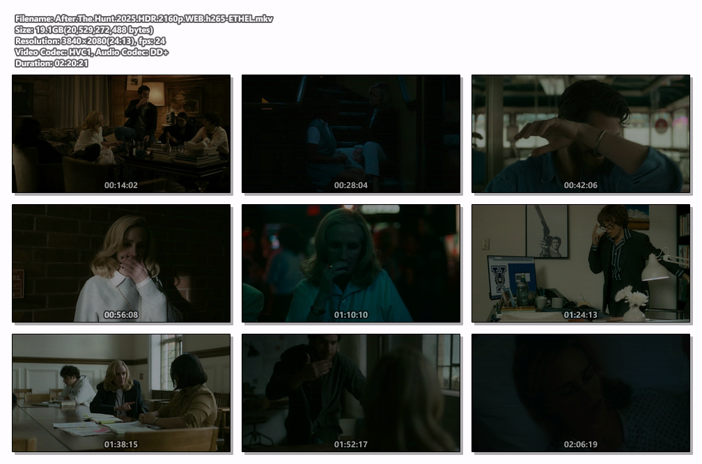 After The Hunt 2025 HDR 2160p WEB h265-ETHEL screenshots