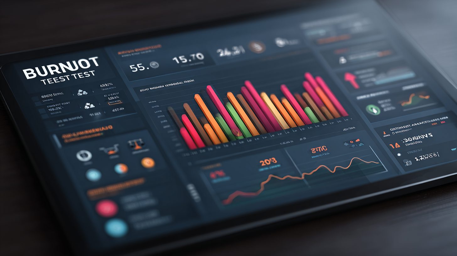 Диаграмма результатов теста на выгорание