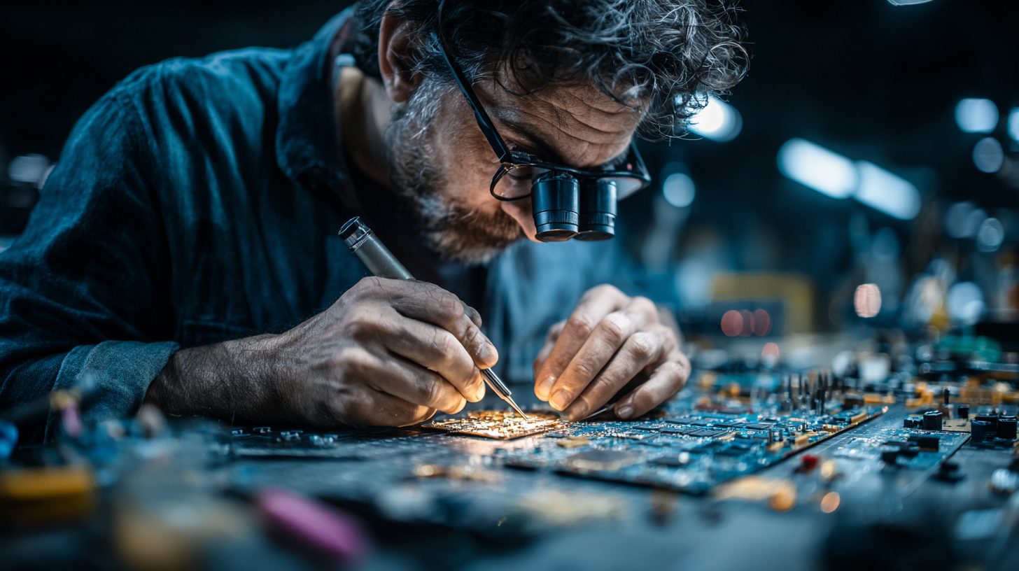 Процесс установки гнезда для IC в ремонте ноутбука