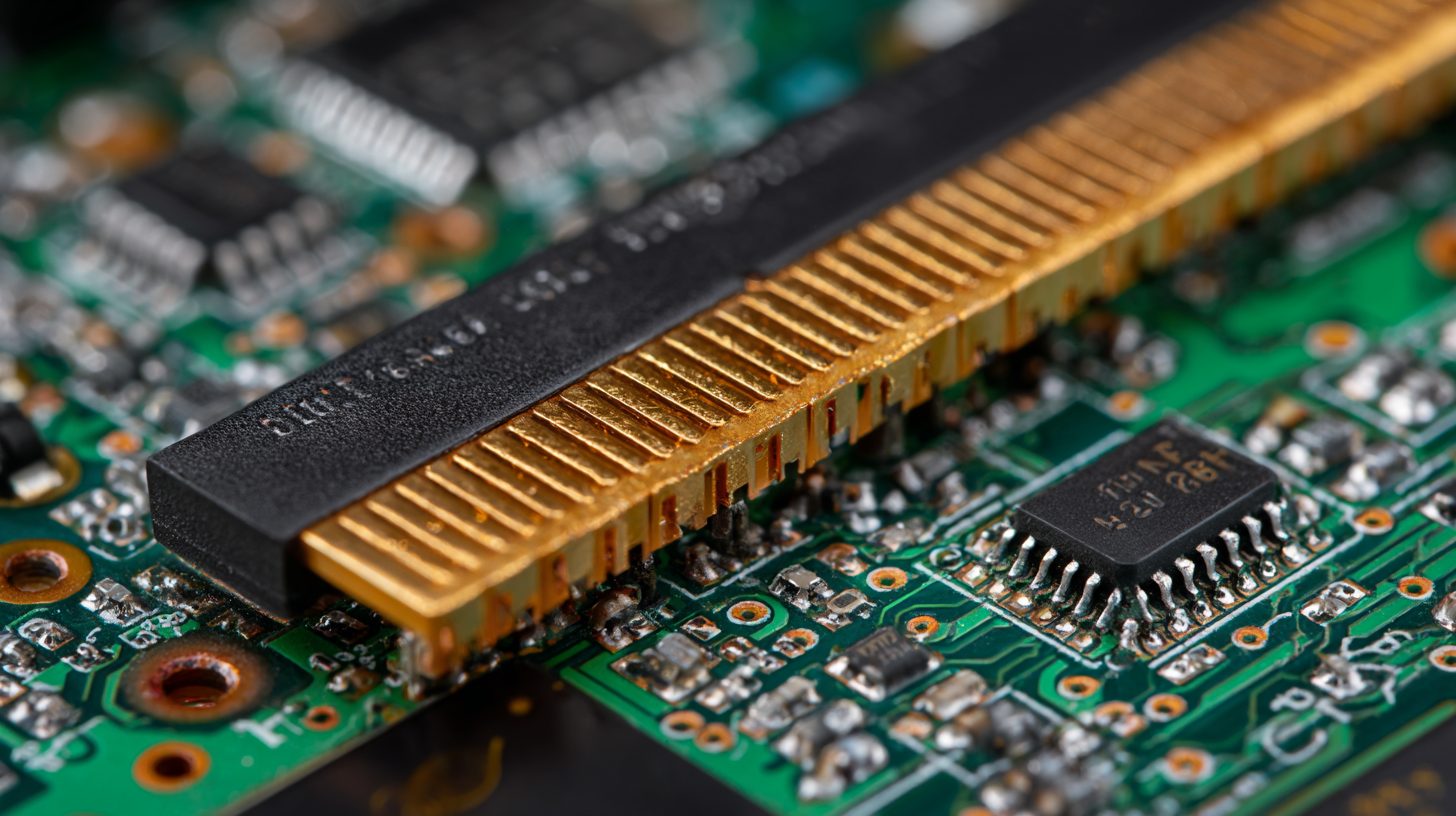 Краевой соединитель в слоте PCI Express на материнской плате