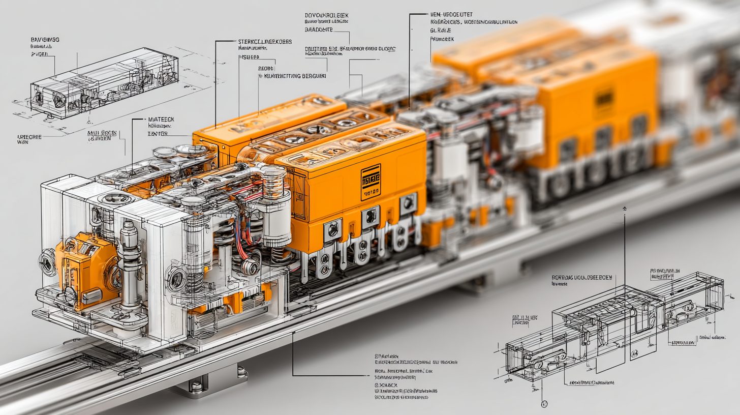 Схема модульного клеммного разъёма на DIN-рейке
