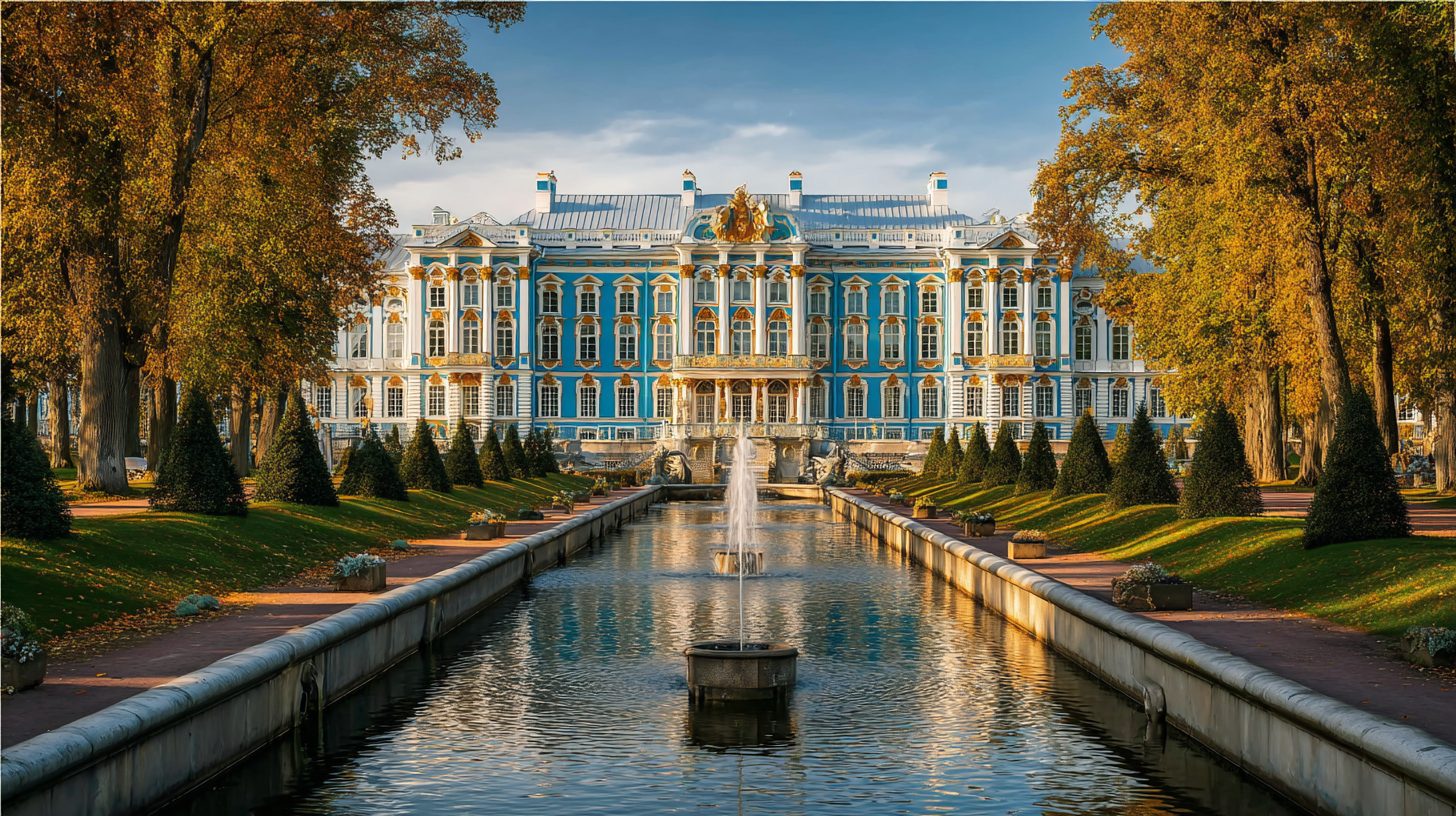 Дворец в Царском Селе с парком