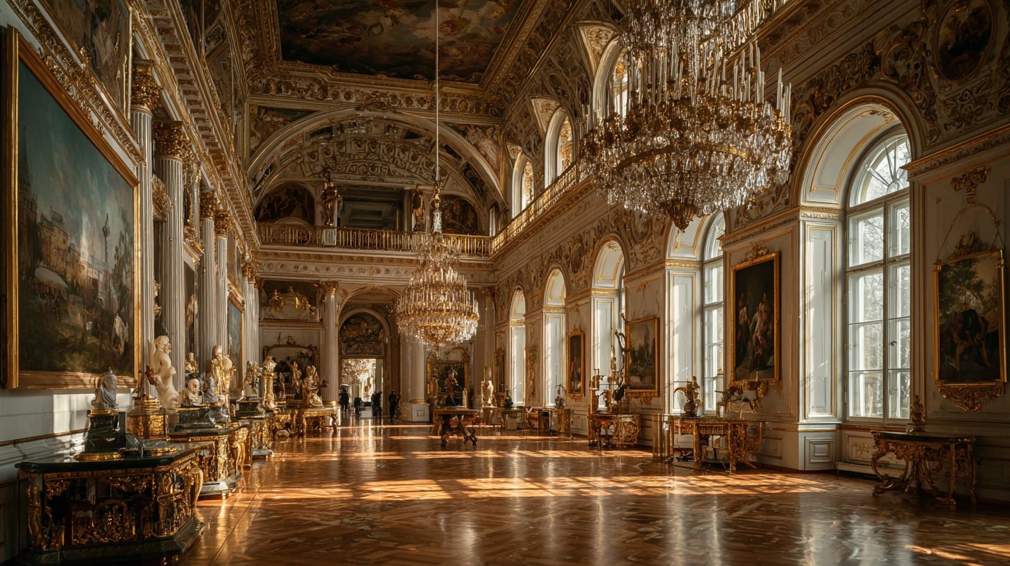 Экспонаты французского искусства в Эрмитаже