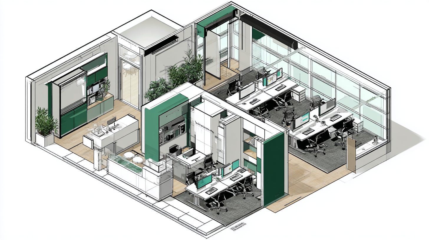 Схема зонирования офиса для малого бизнеса