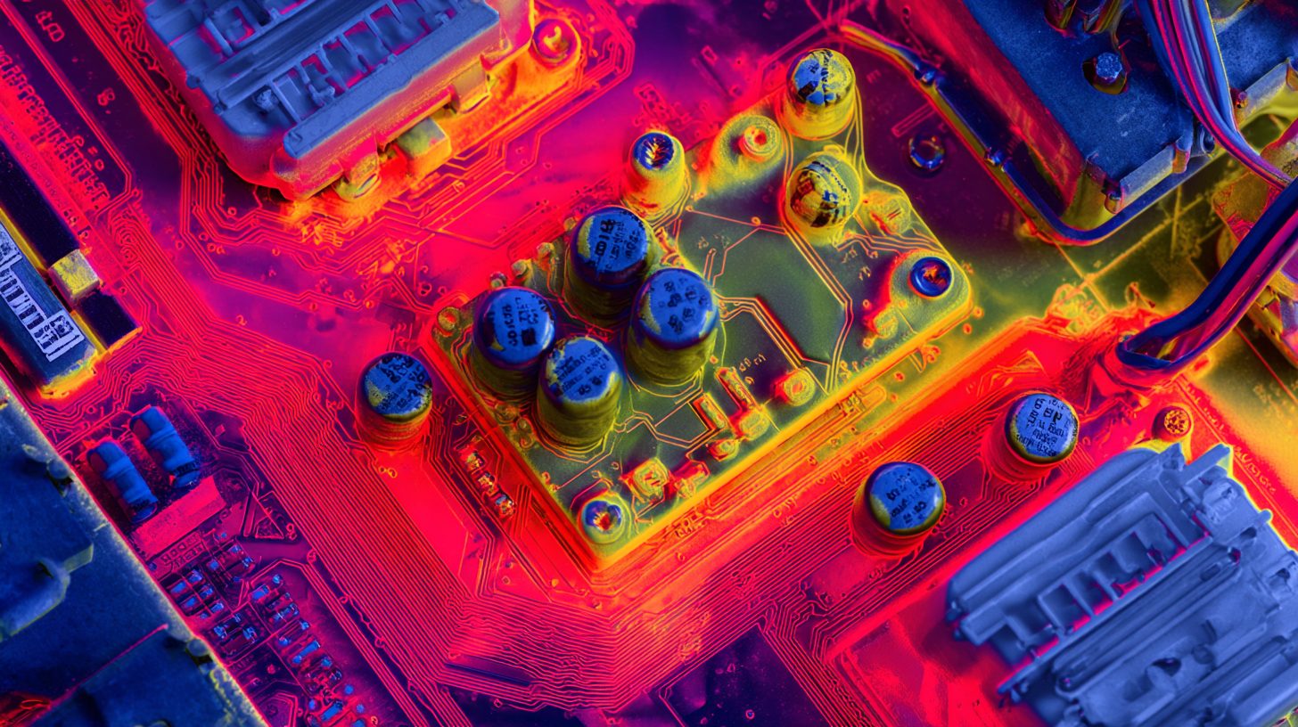 Термография перегретого электронного блока в автомобиле