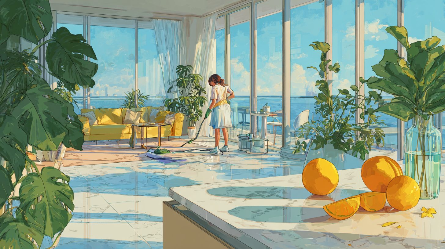 Уборка в посуточно арендованной квартире в Сочи