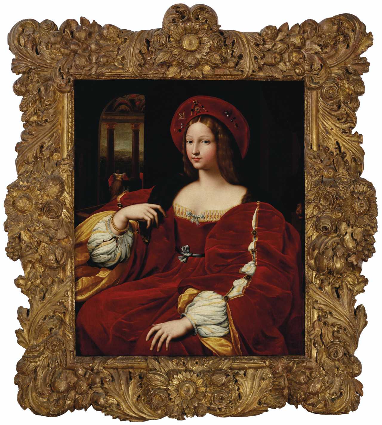 5 AFTER GIULIO PIPPI, CALLED GIULIO ROMANO AND RAFFAELLO SANZIO, CALLED RAPHAEL Portrait of Do?a Isabel de Requesens, vicereine of Naples, formerly identified as Giovanna d'Aragona.jpg