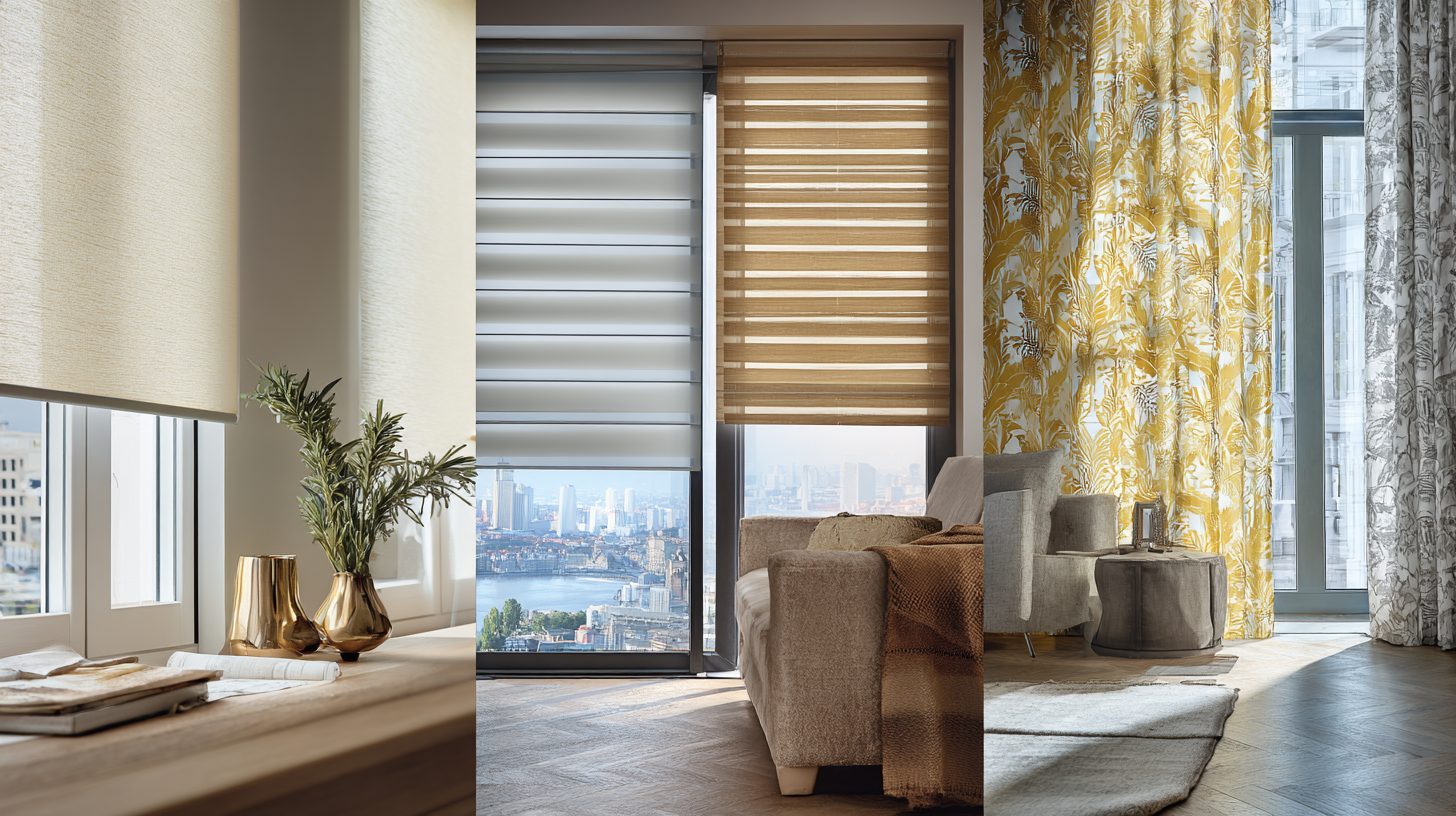 Разнообразие дизайна жалюзи день-ночь в разных стилях интерьера