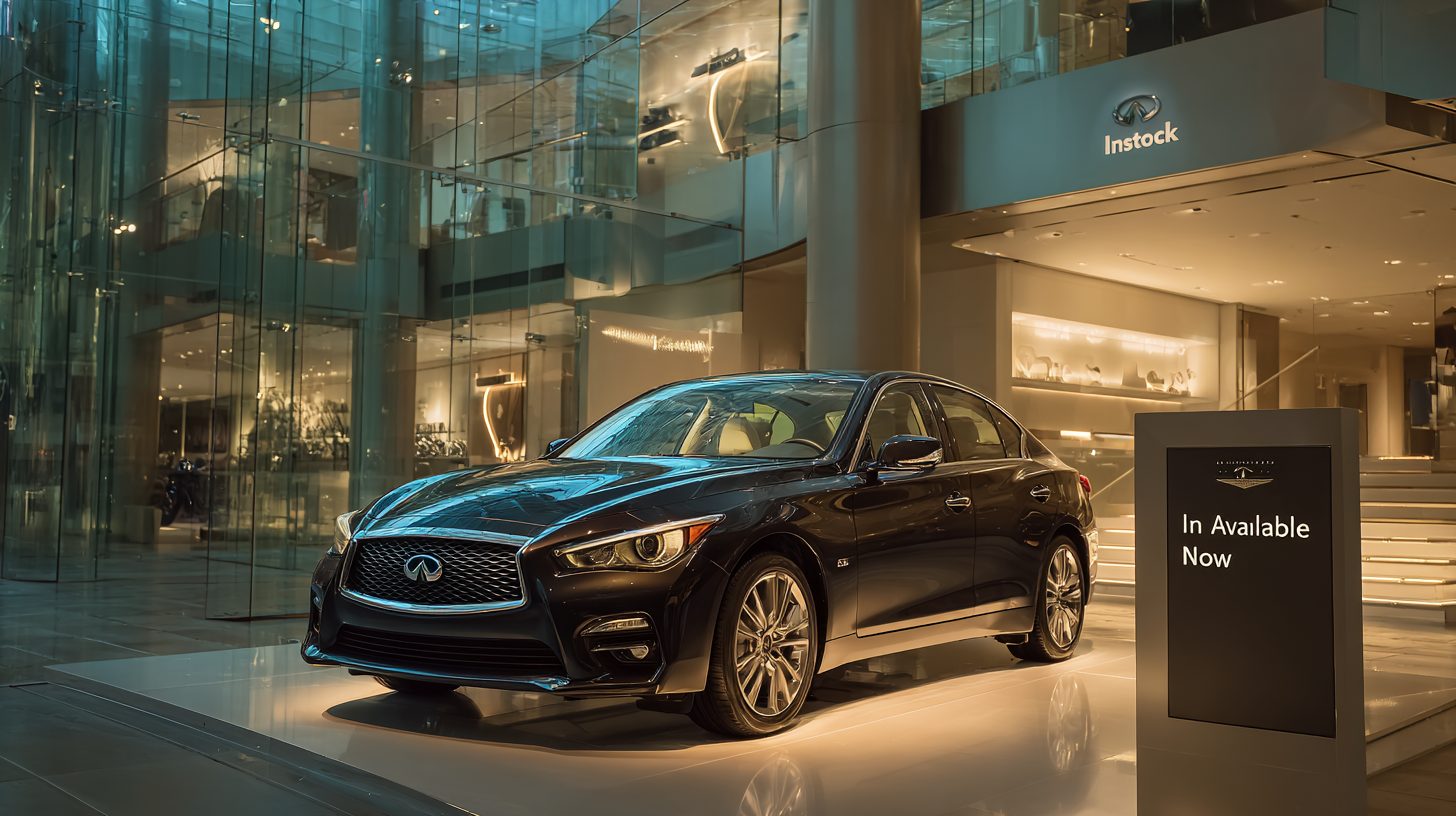 Автомобиль в наличии на выставке в автосалоне