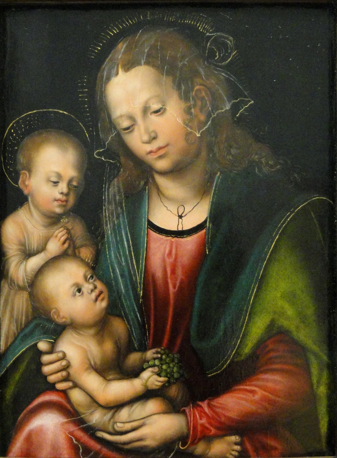 6Мадонна с Младенцем и юным Иоанном Крестителем (The Virgin and Child with the Infant Saint John)_1512-1514_36.5 х 27.5_д.,м._Копенгаген, Национальная гале.JPG