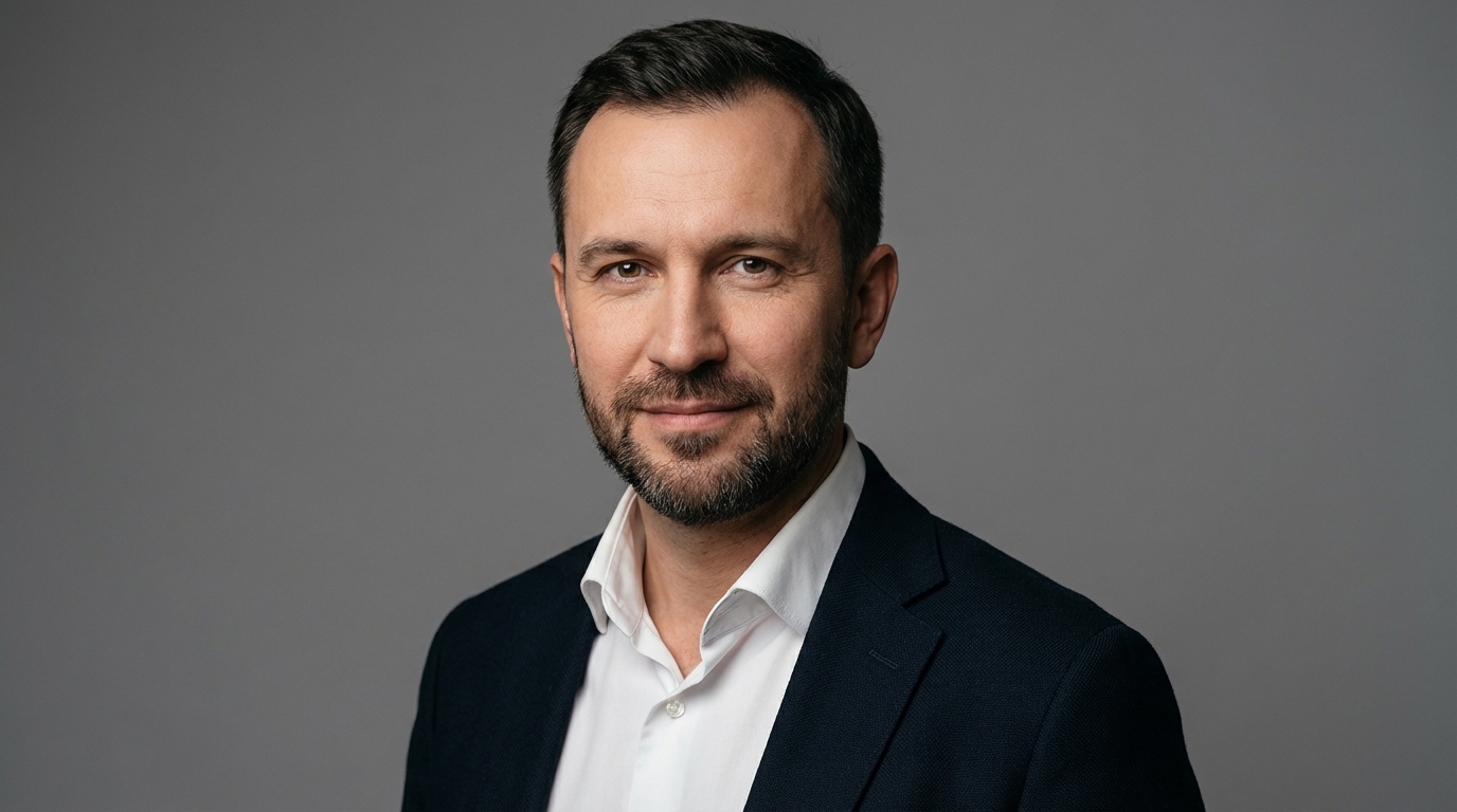 Дмитрий Соколов — портрет автора статьи в профессиональной студийной съёмке с нейтральным фоном