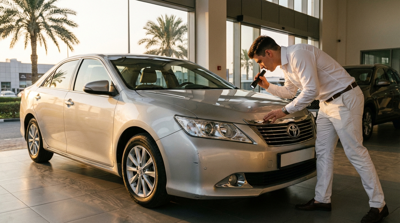 Осмотр автомобиля перед покупкой в ОАЭ