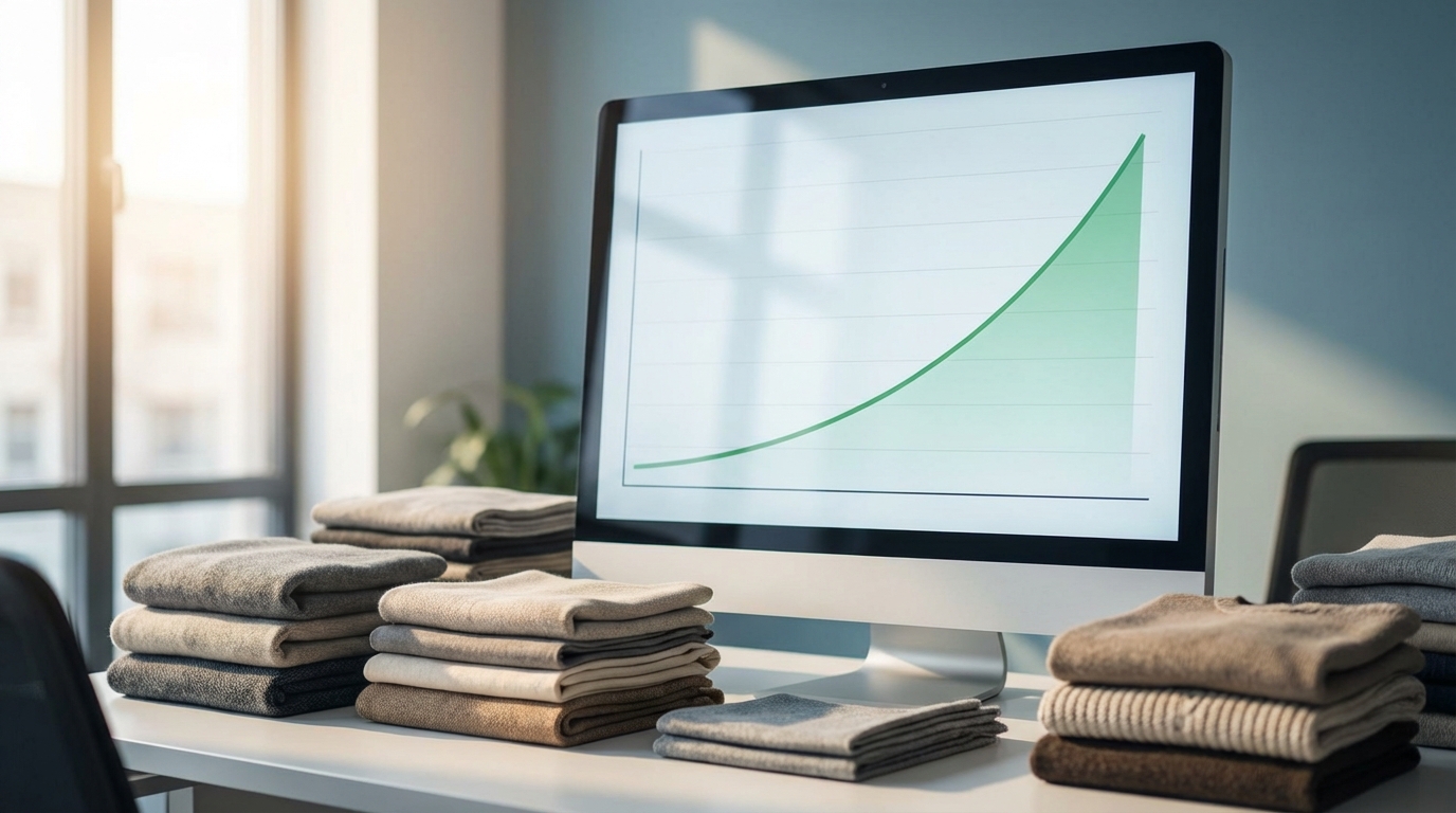 График роста рынка оптовых поставок шапок Razely