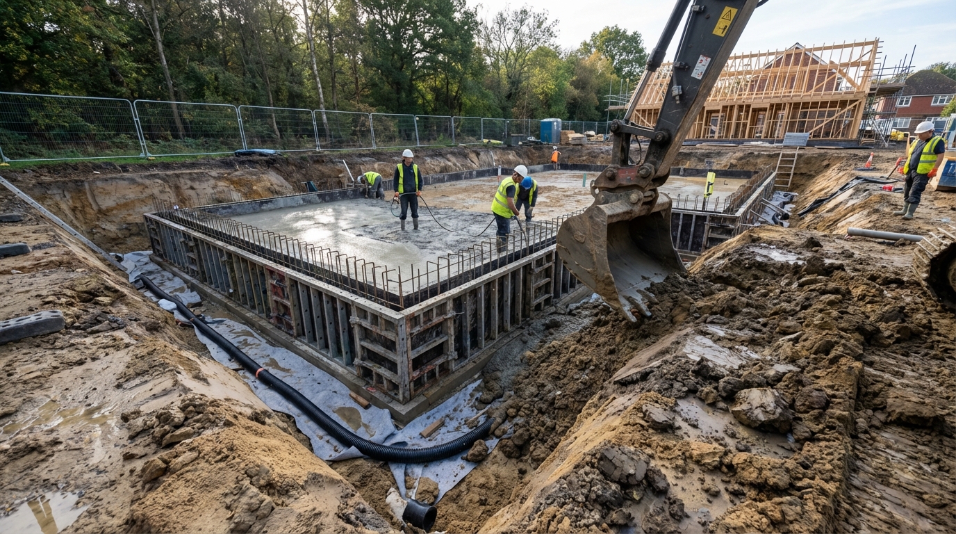 Кейс строительства фундамента на суглинистом грунте