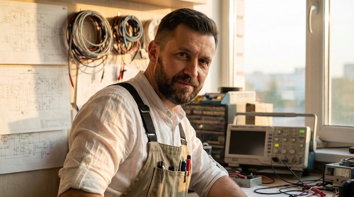 Дмитрий Соколов — портрет инженера-электрика в профессиональной среде