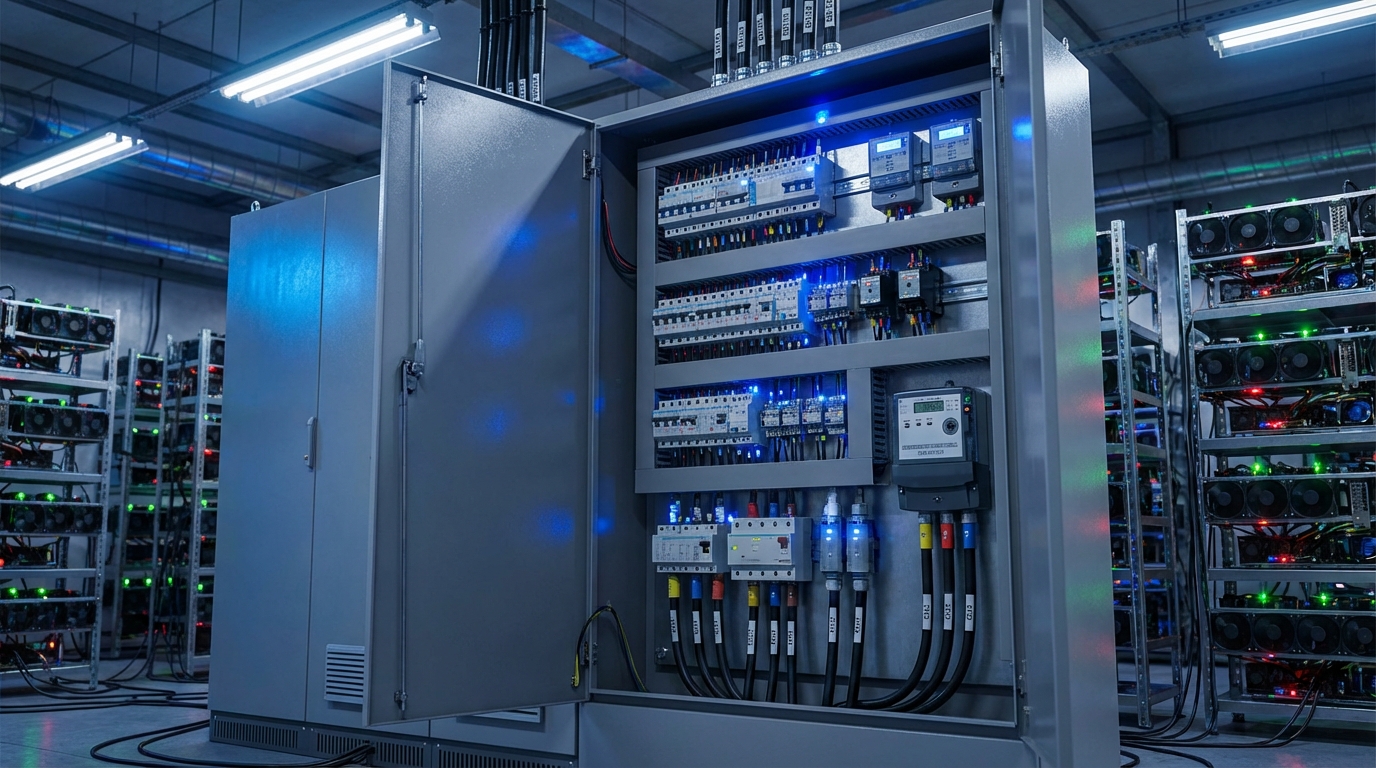 Распределительный щит для майнинг-фермы