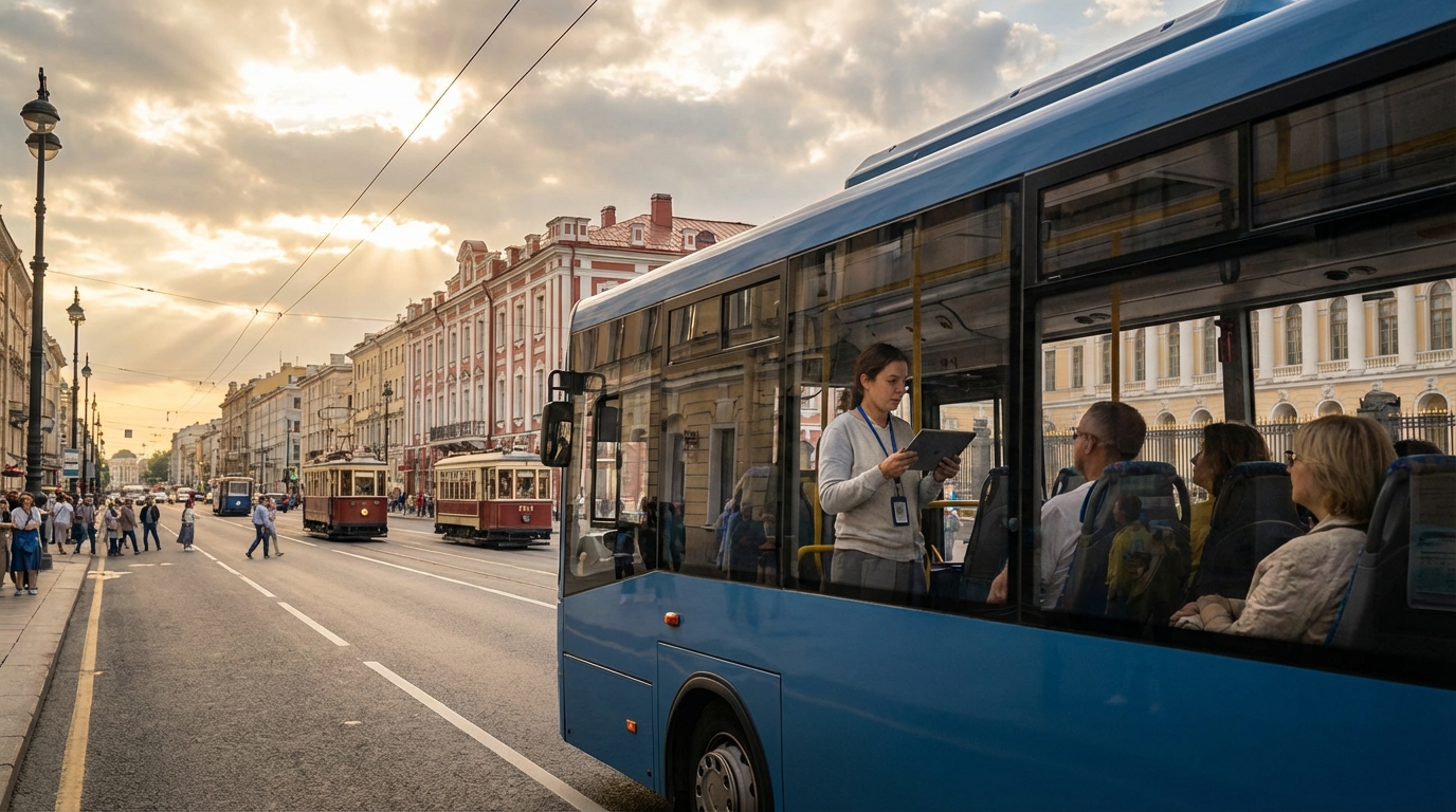 Автобусная экскурсия по образовательным маршрутам в Санкт-Петербурге