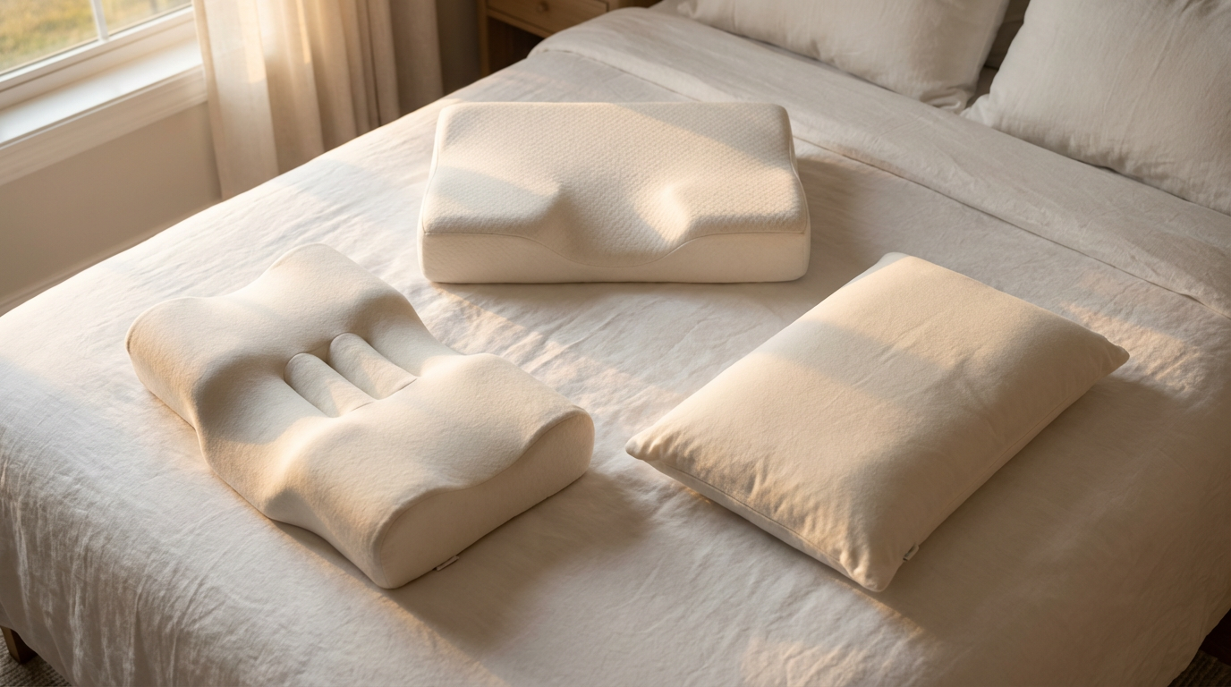 Типы ортопедических подушек для разных поз сна