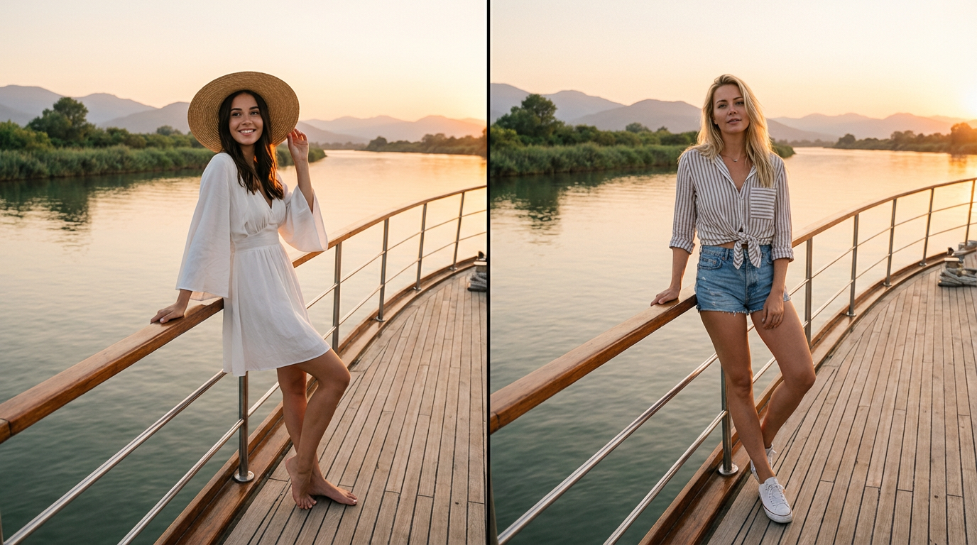 Создайте звездный образ для речной прогулки с комфортом и стилем