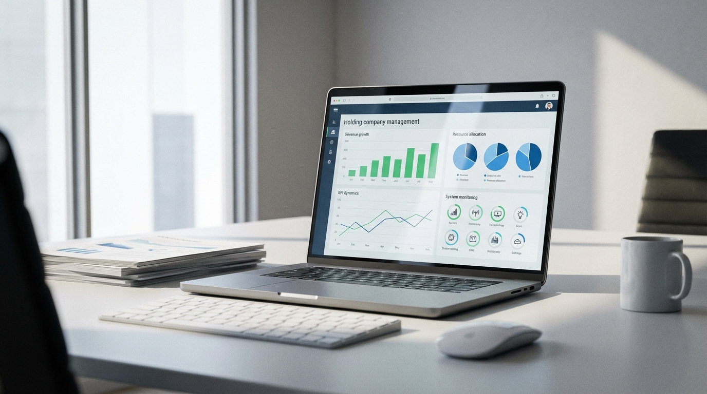 Дашборд системы 1С: Управление холдингом