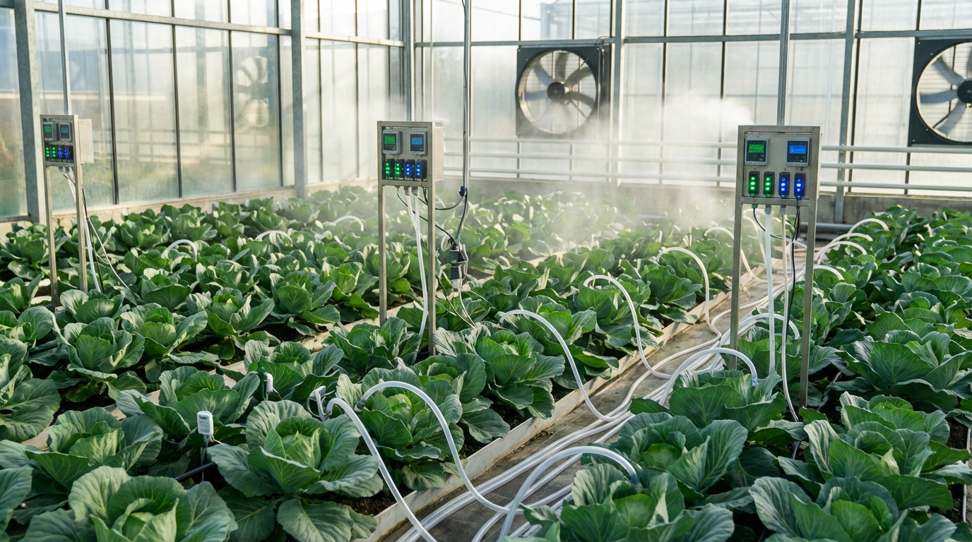 Система автоматизации микроклимата в теплице с капустой