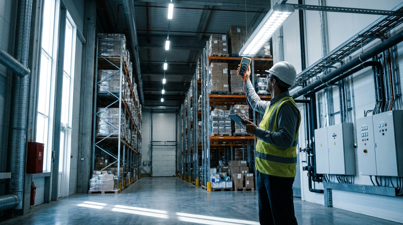 Аудит энергопотребления систем освещения и климата на складе