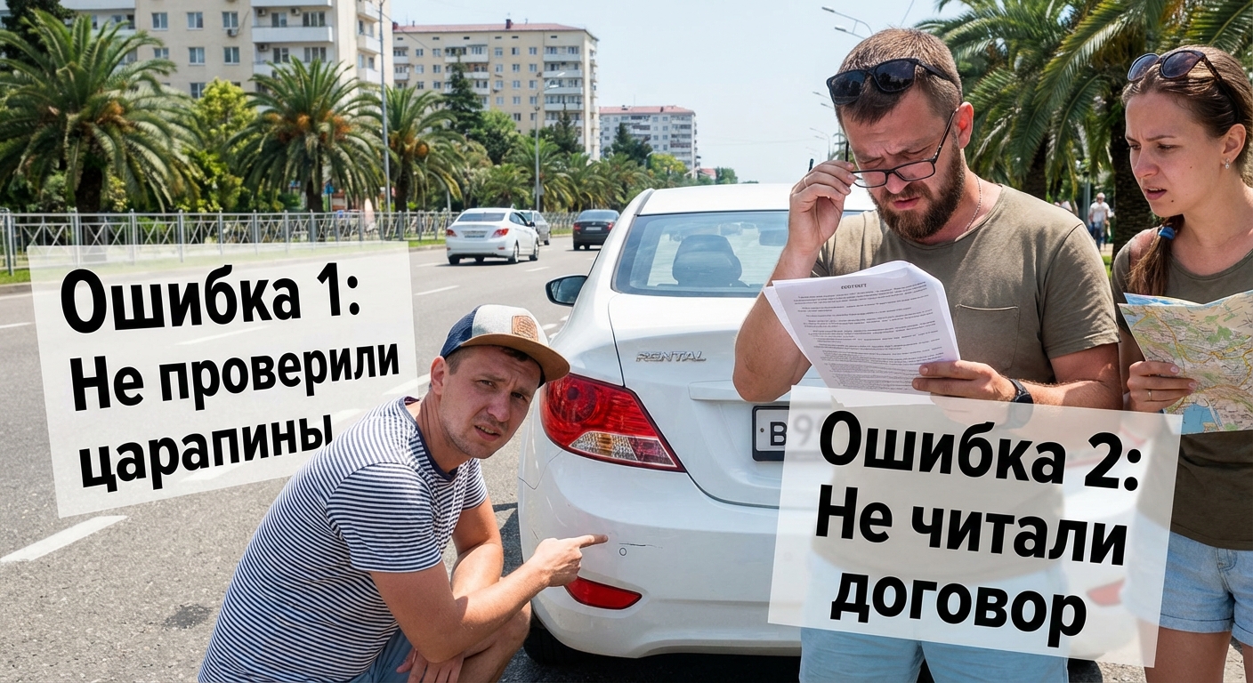 5 ошибок при аренде автомобиля в Сочи, которые делают туристы