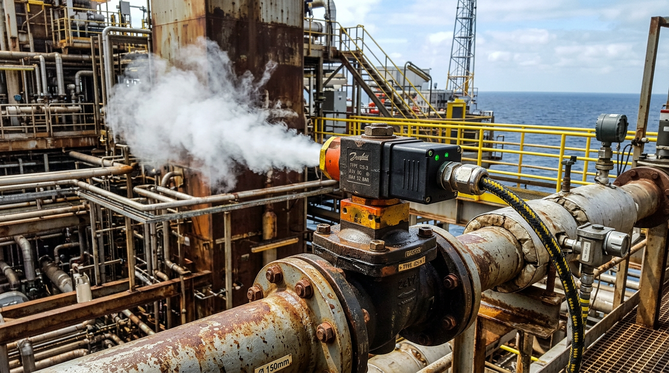 Кейс из нефтехимии: соленоидный клапан в работе на платформе