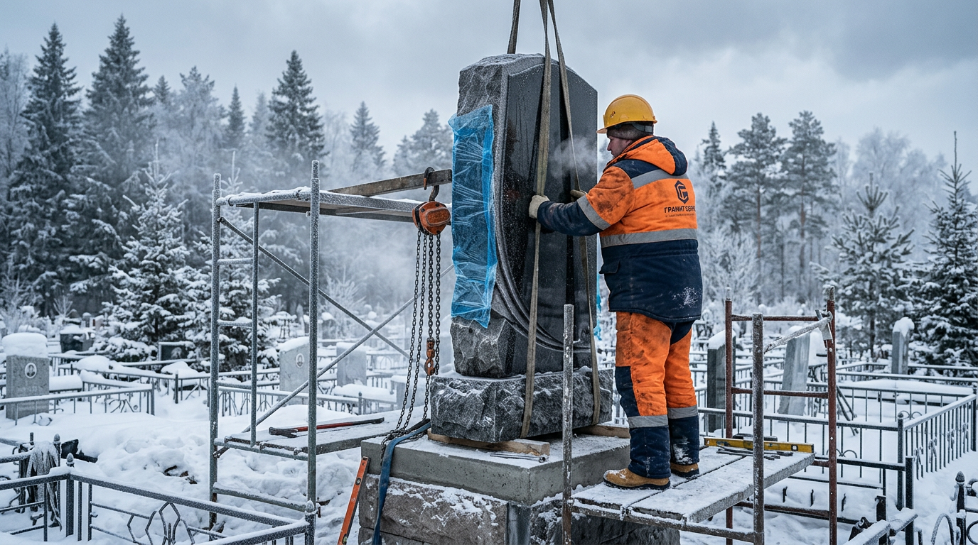 Установка памятников с учетом региональных климатических особенностей