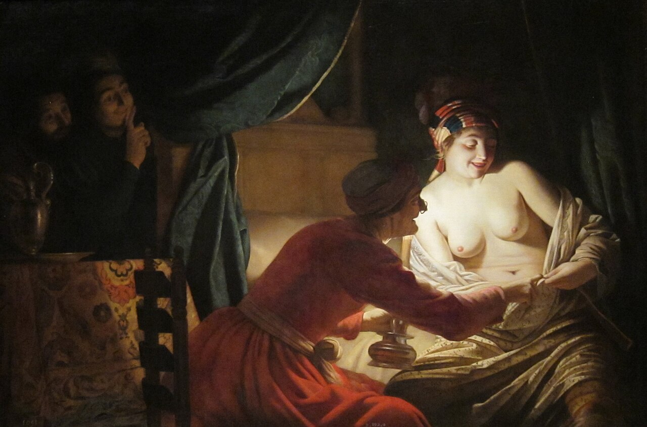 27 'The_Flea_Hunt'_by_Gerrit_van_Honthorst,_Dayton_Art_Institute.jpg