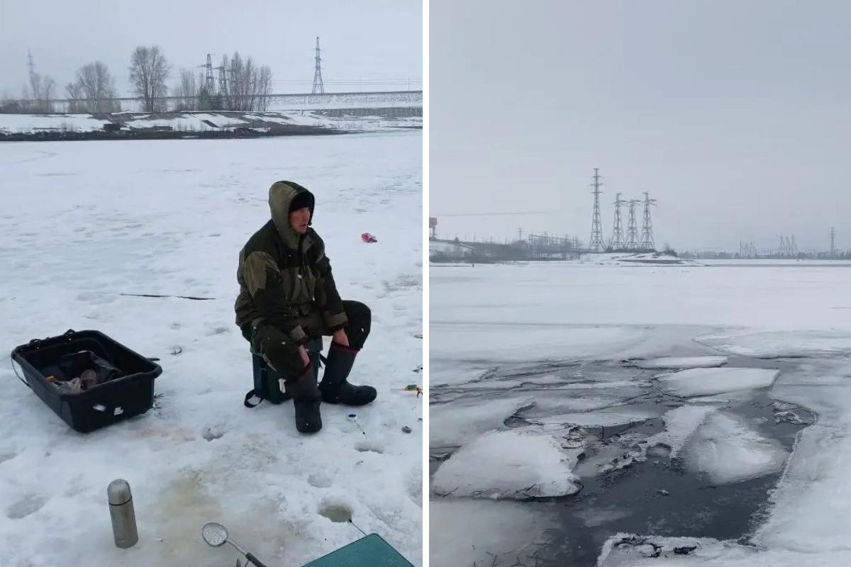 Рыбака в Чайковском едва не унесло на отколовшейся льдине в Удмуртию