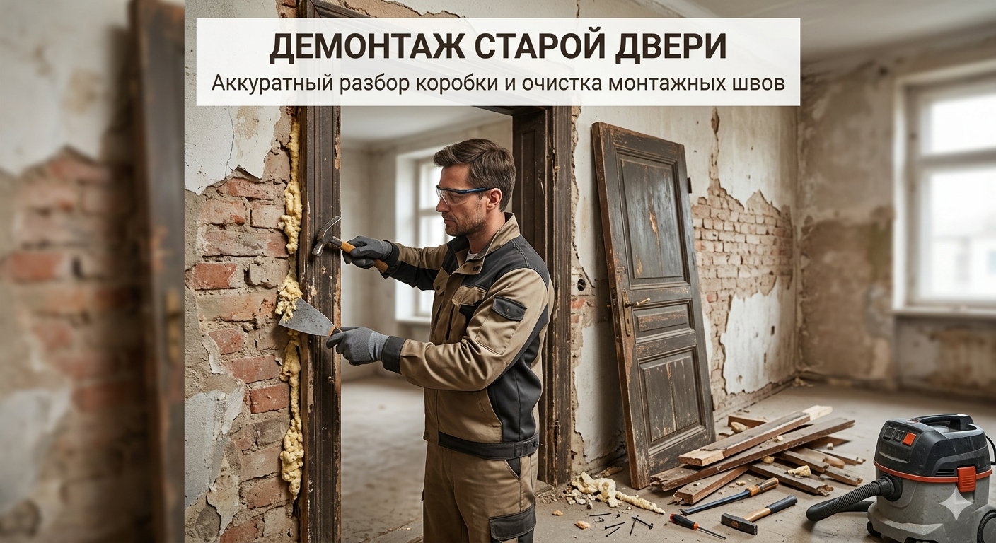 Установка входной двери: как добиться идеального результата самостоятельно Демонтаж старой входной двери с очисткой проема