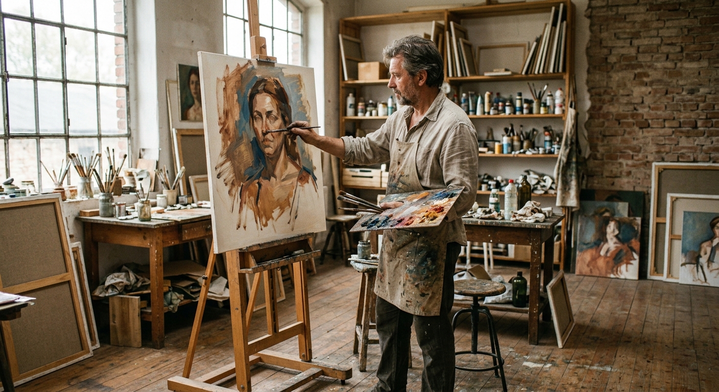 Этапы создания: сколько времени пишется настоящий портрет маслом