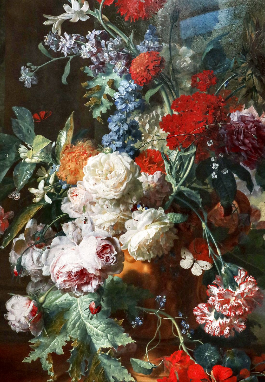 42FLOWERS IN A TERRACOTTA VASE ON A MARBLE LEDGE.jpg